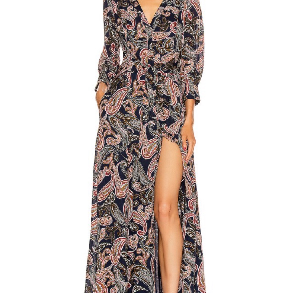 Nicholas Paisley Maxi Dress, Sz 14